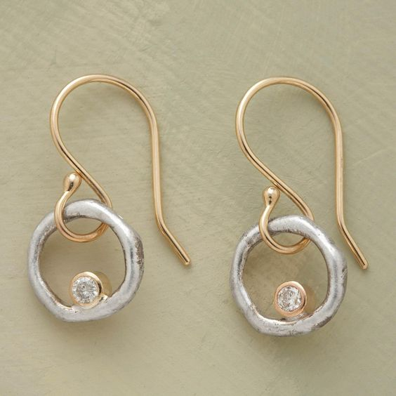 Vintage Zirconia Drop Earrings