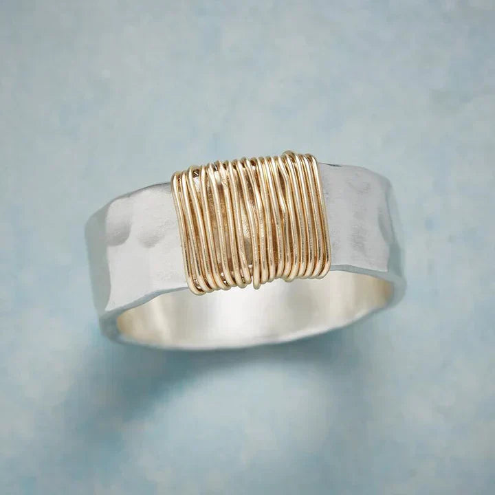 Vintage Gold Silver Ring