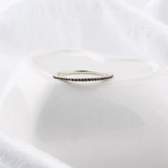 Black Diamond Eternity Stacking Ring