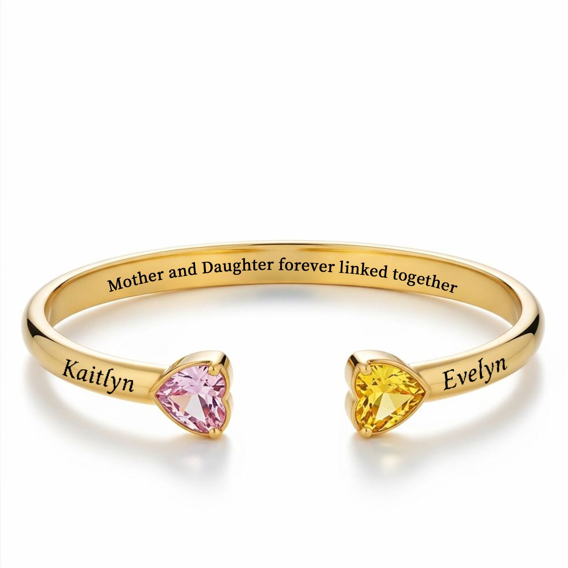 Handmade Mother & Daughter Birthstone Bracelet