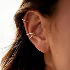 3-Pair Stacking Hoop Earrings Set