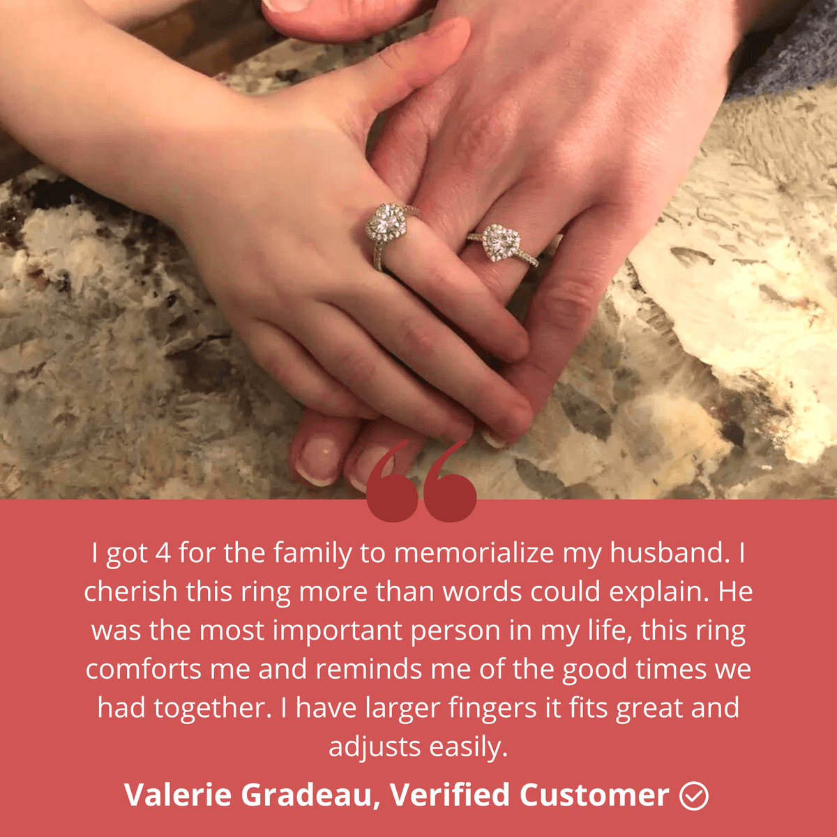Always With Me Memorial Urn Ring