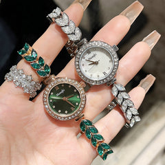Water-Resistant Mermaid Crystal Watch