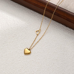 Heart Pendant Choker Necklace