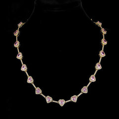 Colourful Heart Crystal Necklace
