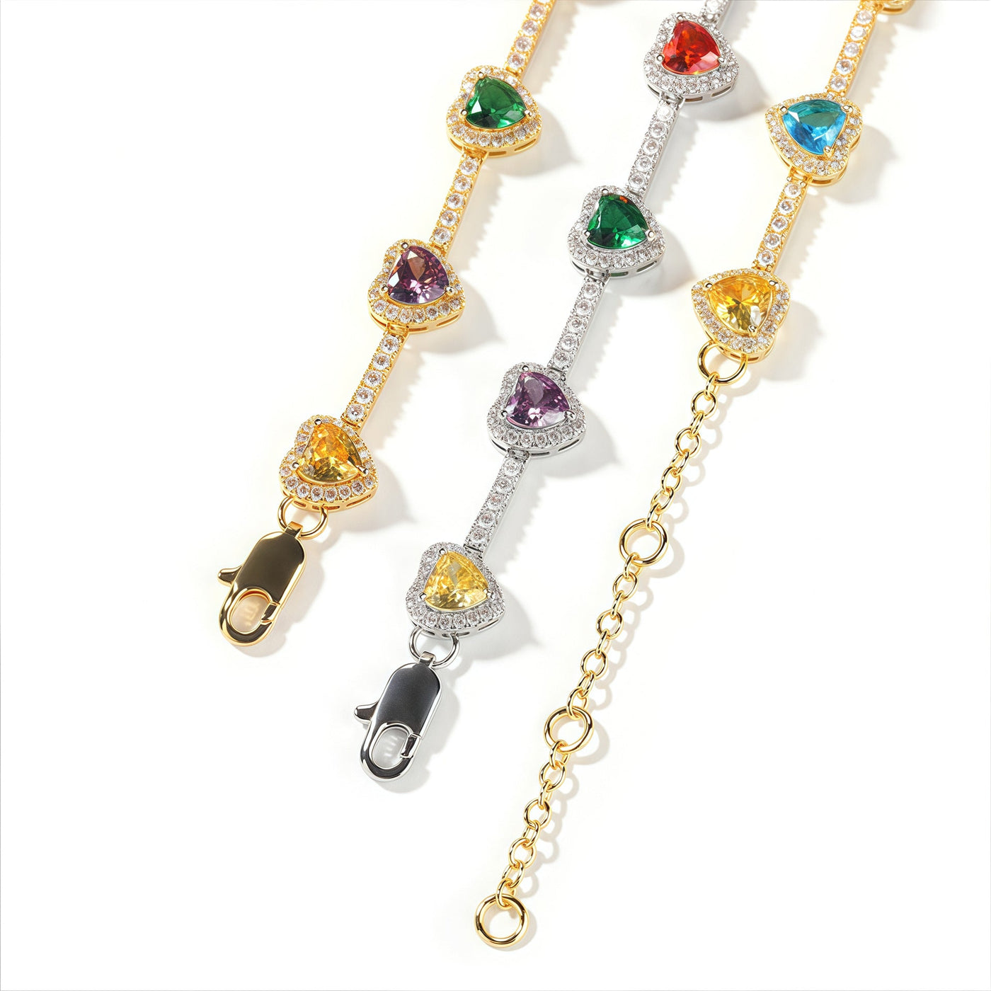 Colourful Heart Crystal Necklace