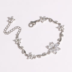 Blooming Crystal Flower Bracelet