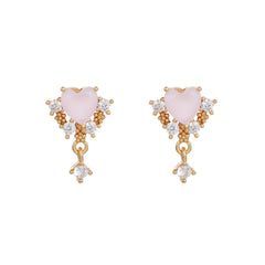 Sweet Pink Love Earrings Set