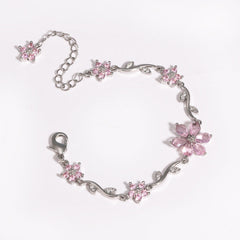 Blooming Crystal Flower Bracelet