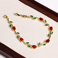 Jewel-Toned Vine Bracelet
