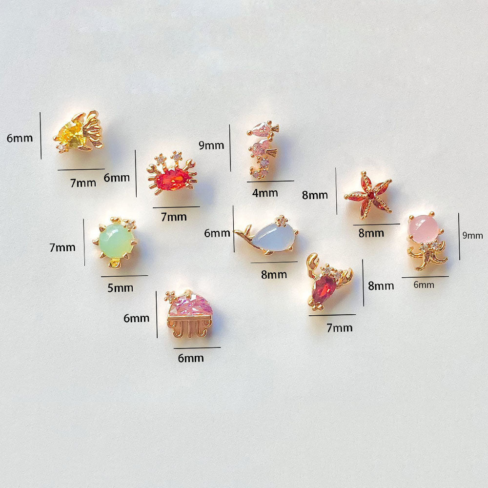 Ocean Design Earrings Set