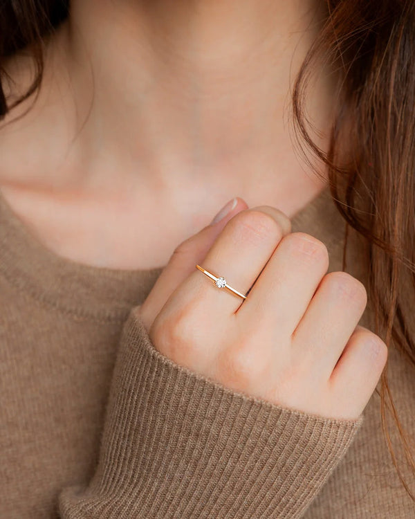 Tiny Diamond Ring