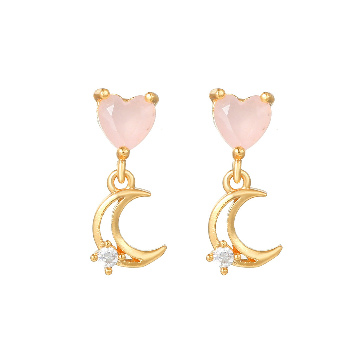 Sweet Pink Love Earrings Set