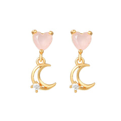 Sweet Pink Love Earrings Set