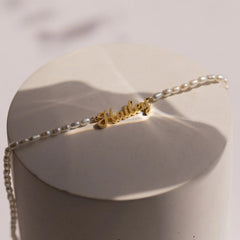 Personalised Pearl Name Necklace