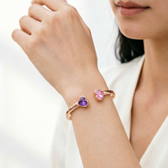 Handmade Mother & Daughter Birthstone Bracelet