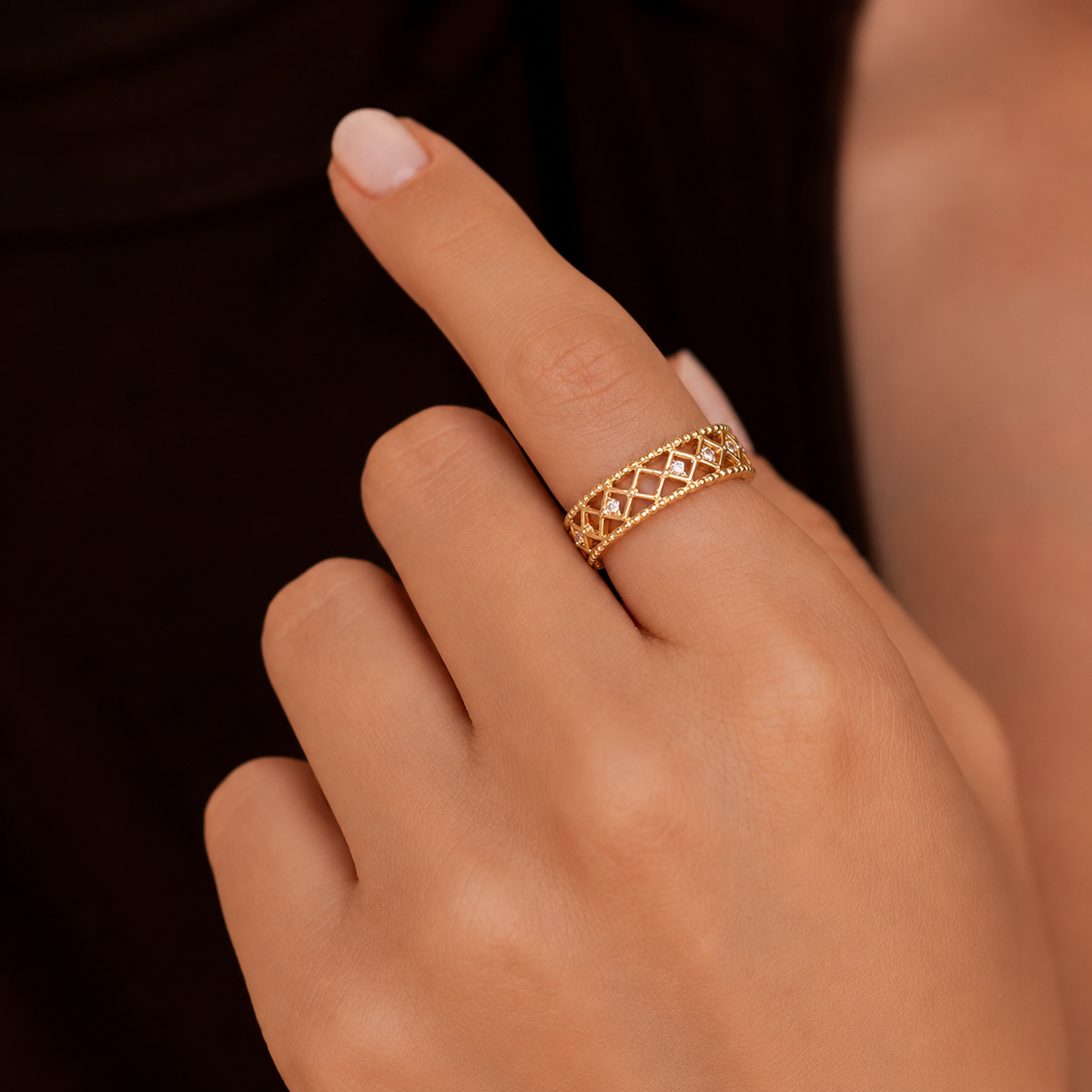 Dainty Gold Mini Ring