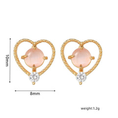 Sweet Pink Love Earrings Set