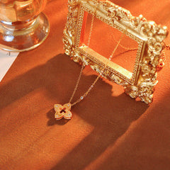 Four-Leaf Clover Brushed Bracelet