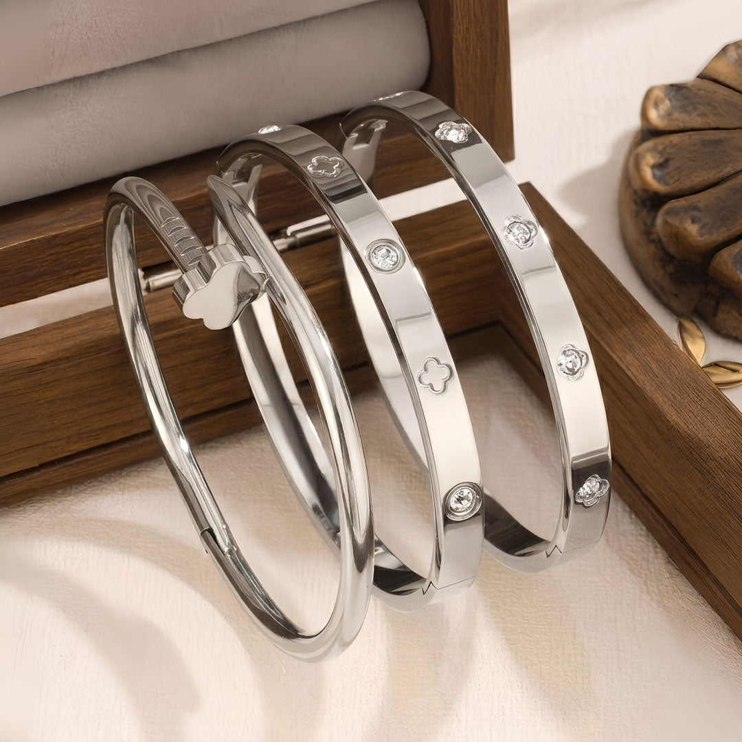 3 Piece Stackable Bangle Set