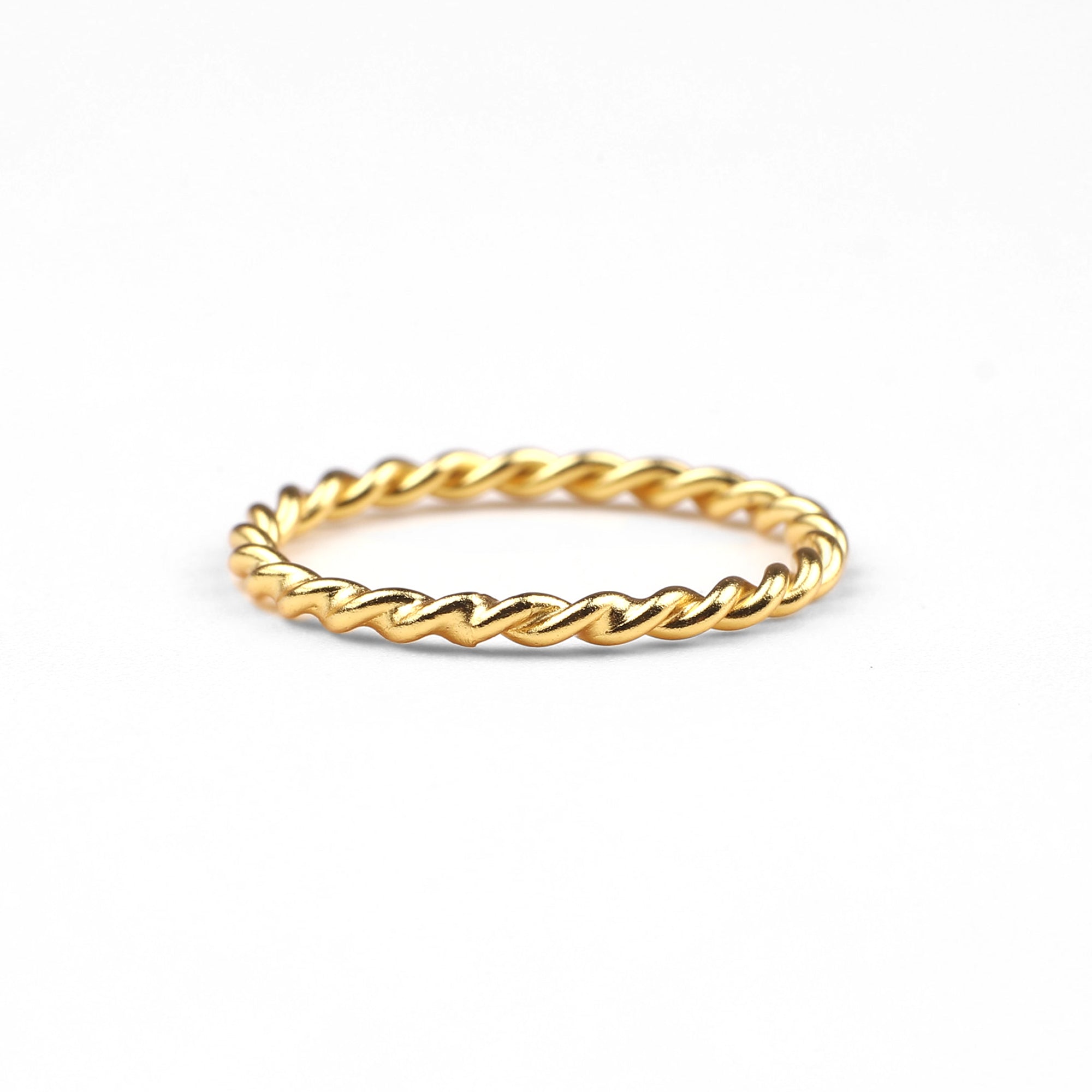 Dainty Braided Stacking Ring