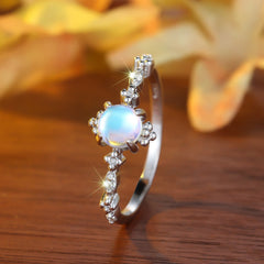 Moonstone Open Ring