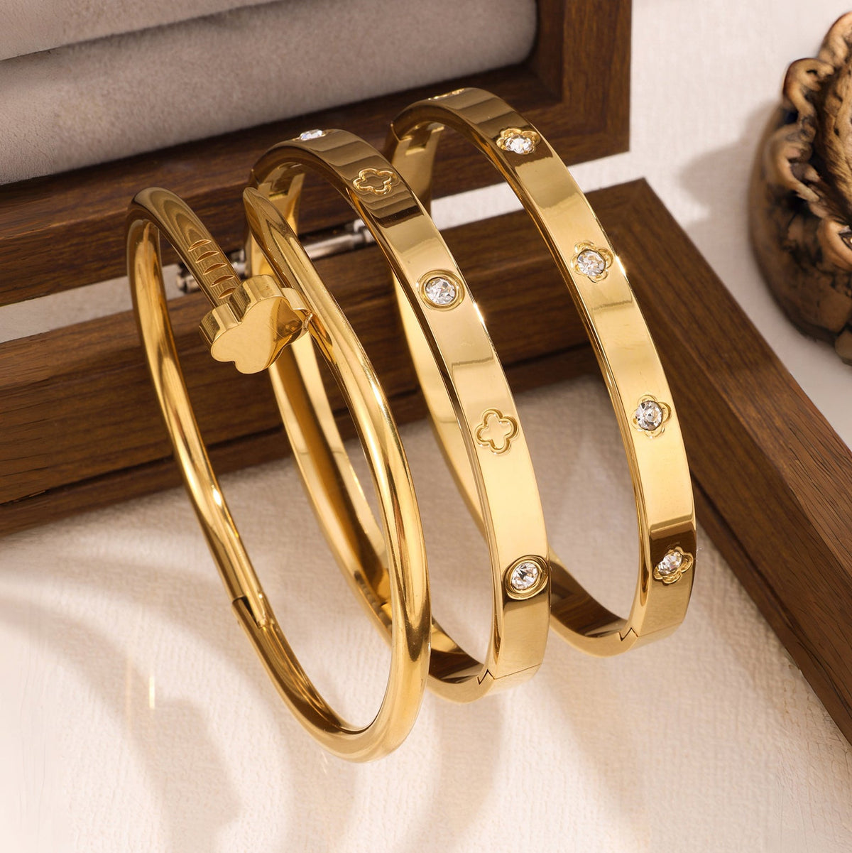 3 Piece Stackable Bangle Set