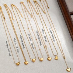 Heart Pendant Choker Necklace