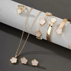 Five-Piece Flower Jewellery Set