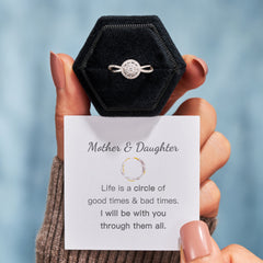 Mother & Daughter Forever Circle Ring