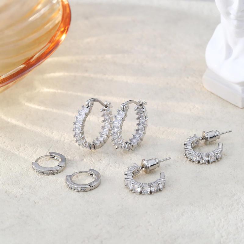 Chunky Gold Huggie Hoop Earrings