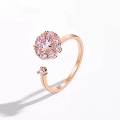 Spinning CZ Open Ring