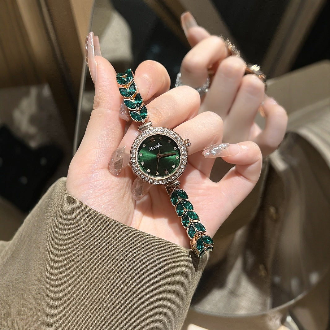Water-Resistant Mermaid Crystal Watch
