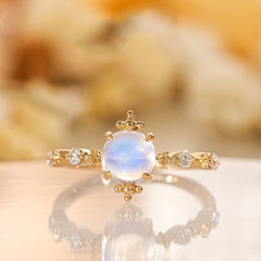 Moonstone Open Ring