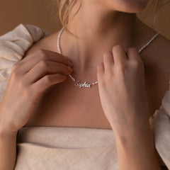 Personalised Pearl Name Necklace
