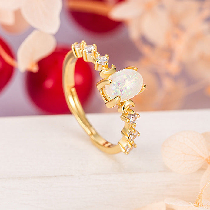 Synthetic Opal Ring