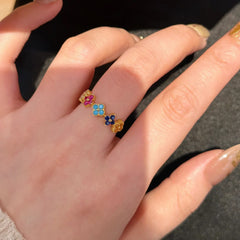 Multicolour Blossom Jewellery Set