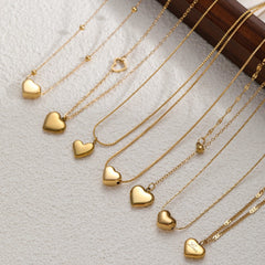 Heart Pendant Choker Necklace