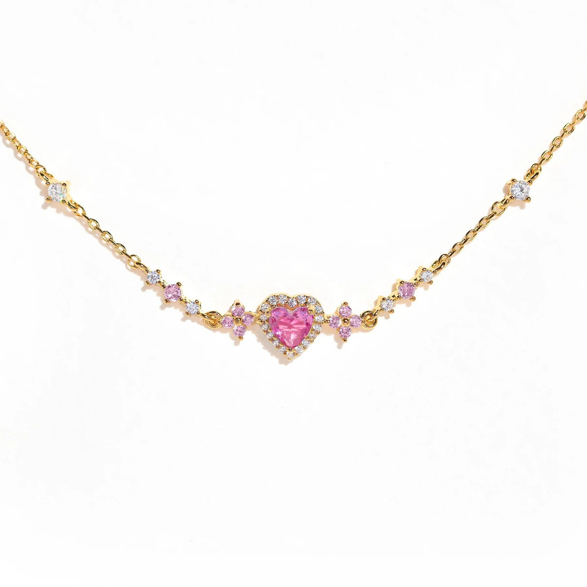 Pink Bow Crystal Stacking Bracelet Set