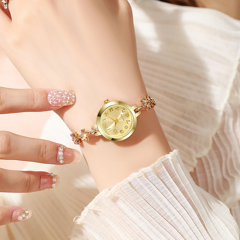Sparkling Leaf Bracelet Watch