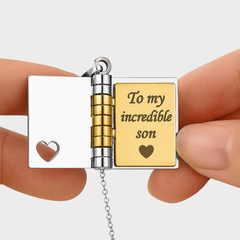 Hidden Message Book Necklace