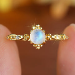 Moonstone Open Ring