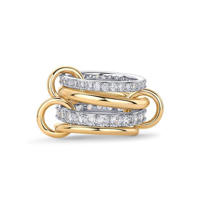 4-Layer Interlocking Zircon Ring