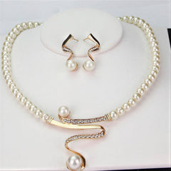 Wave Pearl Jewellery Set