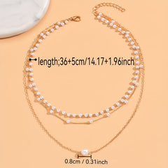 The Trinity Pearl Layer Necklace set