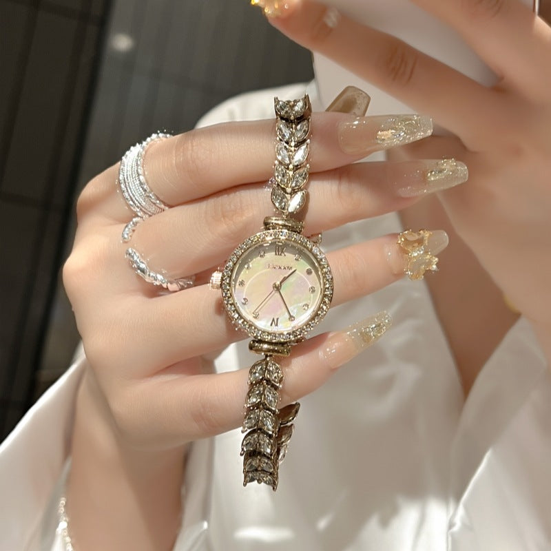 Water-Resistant Mermaid Crystal Watch