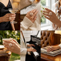 Bush - Inlaid Pearls Ring
