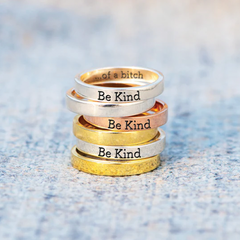 Be Kind (of a Bi♥ch) - Empowerment Ring