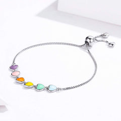 Sterling Silver Paw Print Bracelet – Adjustable Fit