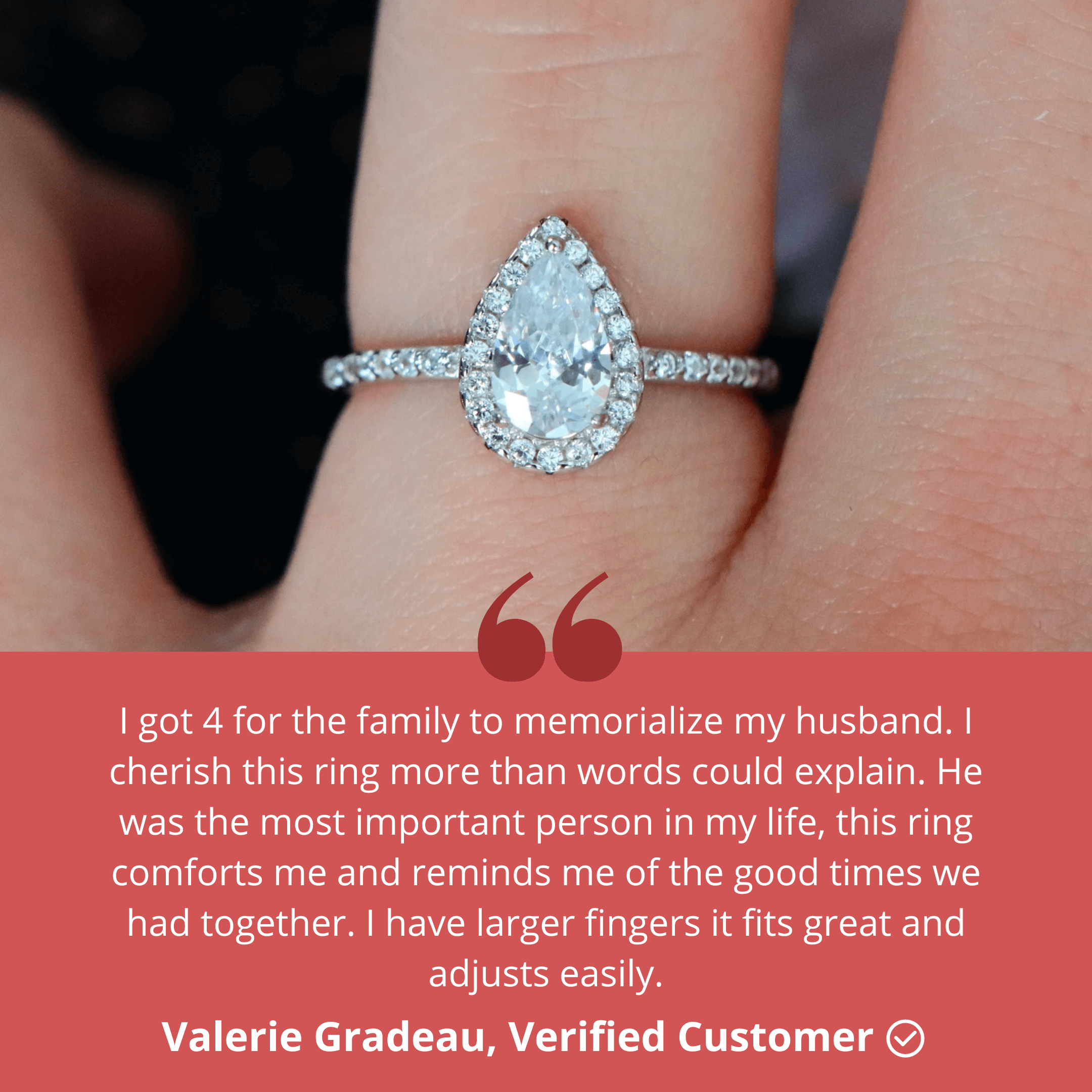 A Tear From Heaven Ring